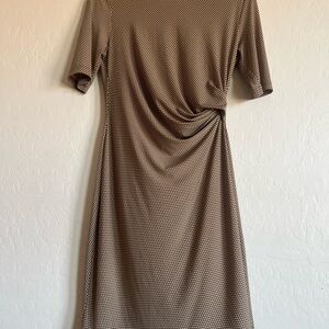 Banana Republic Brown Ruched Sheath Dress